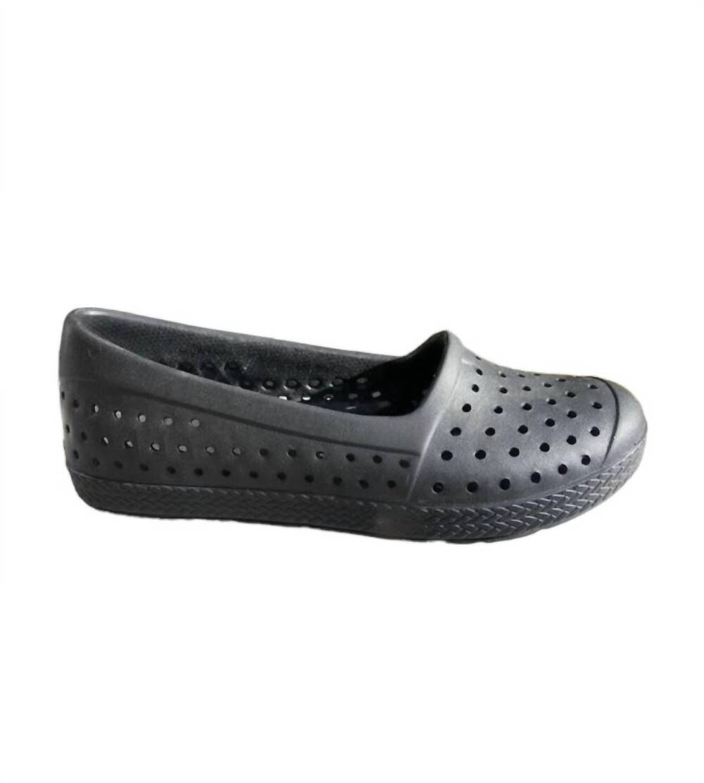 NEW JOYBEES women's espadrille slip on shoes in solid black